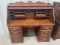 Oak Rolltop Desk 56