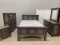 5 pc. Red Oak Queen Bedroom Set Stain: Antique Slate