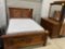 3 pc. Rough sawn Maple Bedroom Set Stain: Michaels Cherry