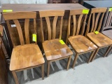Brown Maple side chairs