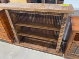 Rustic Rough sawn Maple w/reclaimed metal bookcase 45 1/2