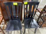 Maple Side chair Black with rub through