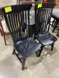 Maple black side chairs
