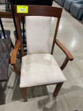 oak padded arm chair