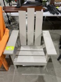 Poly Beige Adirondack chair