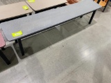 Gray and black bench 72