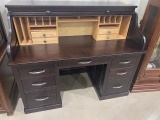 Oak Rolltop Desk 62