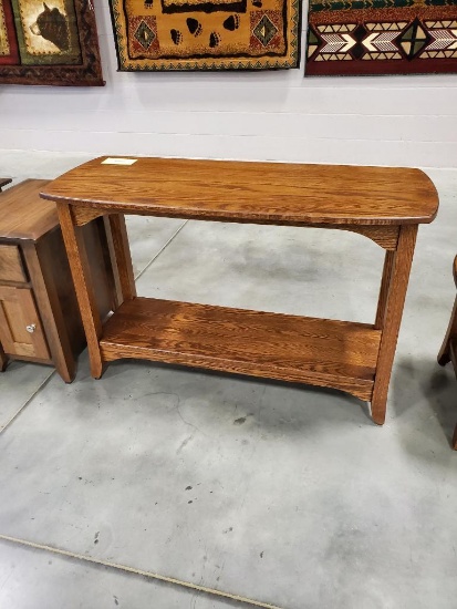 Oak Sofa Table, 45x18x29 3/4"
