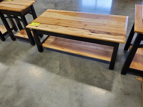 Hickory Coffee Table, 46x22x18 1/2"