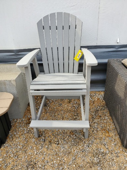 Gray poly Bar chair