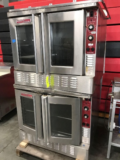 Double stack convection oven
