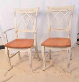 Distressed Chairs with cherry seat