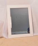 White Painted Framed Mirror