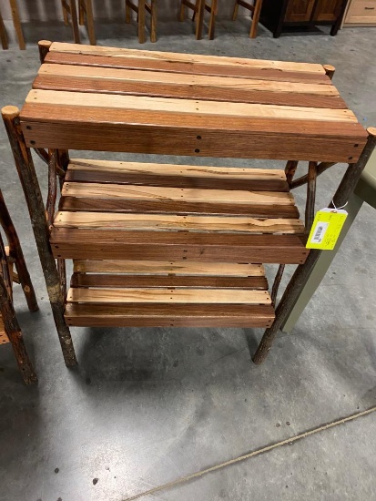 MAPLE WALNUT NATURAL BOOKCASE 29X36X12"