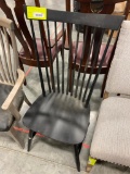 BLACK SIDE DINING CHAIR