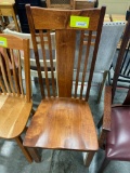 BROWN MAPLE MICHAELS SIDE DINING CHAIR