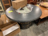 CEMENT TOP FIRE PIT TABLE