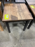 BROWN MAPLE/ONYX BLACK END TABLE