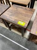 BROWN MAPLE END TABLE