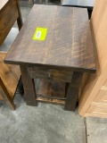 RUSTIC END TABLE