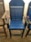 BLUE AND BLACK POLY BAR CHAIR