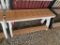 BROWN AND WHITE POLY BENCH
