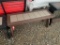 BROWN AND TAN POLY BENCH