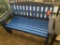 BLUE AND NAVY POLY BENCH