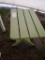 POLY GREEN FOLDING END TABLE