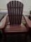RED POLY ADIRONDACK CHAIR
