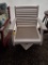 WHITE POLY SWIVEL ROCKER WITHOUT CUSHIONS