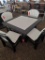 BLACK AND WHITE POLY DINING SET