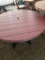 RED ROUND POLY TABLE