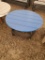 BLUE POLY ROUND TABLE
