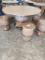 POLY BARREL DINING SET WITH 6 SEATS