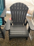 BLACK AND GREY POLY CHAIR