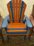 BLUE AND ORANGE POLY CHAIR