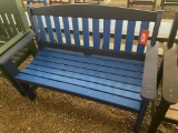 BLUE AND NAVY POLY BENCH