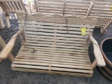 UNFINISHED WOOD PORCH SWING