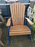 BROWN AND BLUE POLY ROCKER