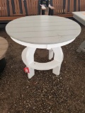 GREY POLY ROUND TABLE