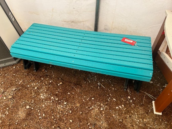Poly Teal 48" Bench
