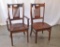 set of 2 Cherry Chairs (1 arm and 1 side)