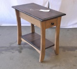 Brown Maple Two Tone End Table
