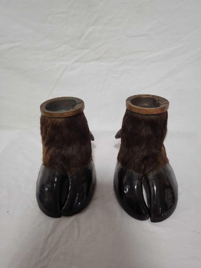 TAXIDERMY FOOT ASHTRAYS