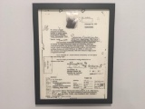 Framed COPY of a Genuine FBI Letter Relating to Bigfoot Hair