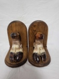 TAXIDERMY HOOVES BOOK ENDS