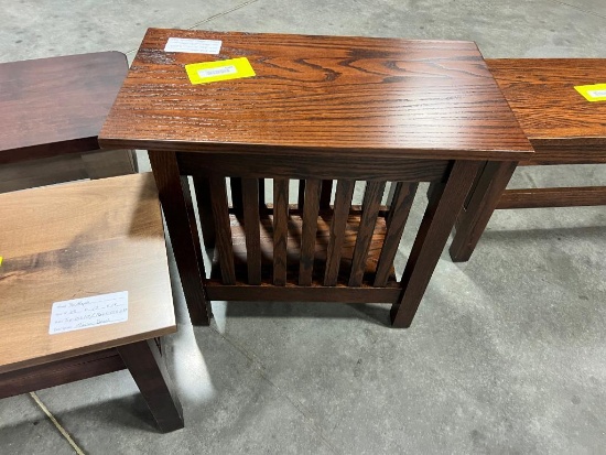 RED OAK MISSION END TABLE ASBURY 26X14X23IN