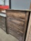 BROWN MAPLE CHEST OF DRAWERS 5 DRAWER 42X18.5X52IN