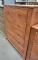 BROWN MAPLE CHEST OF DRAWERS 5 DRAWER 39X18X51IN